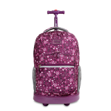 Sunrise Rolling Backpack (18 Inch) in Garden Purple - Final Sale - JWorldstore