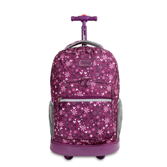 Sunrise Rolling Backpack (18 Inch) in Garden Purple - Final Sale - JWorldstore