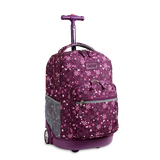 Sunrise Rolling Backpack (18 Inch) in Garden Purple - Final Sale - JWorldstore