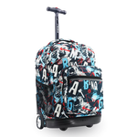 Sunrise Rolling Backpack (18 Inch) in Graffiti - JWorldstore