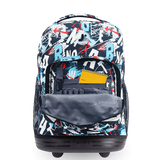 Sunrise Rolling Backpack (18 Inch) in Graffiti - JWorldstore