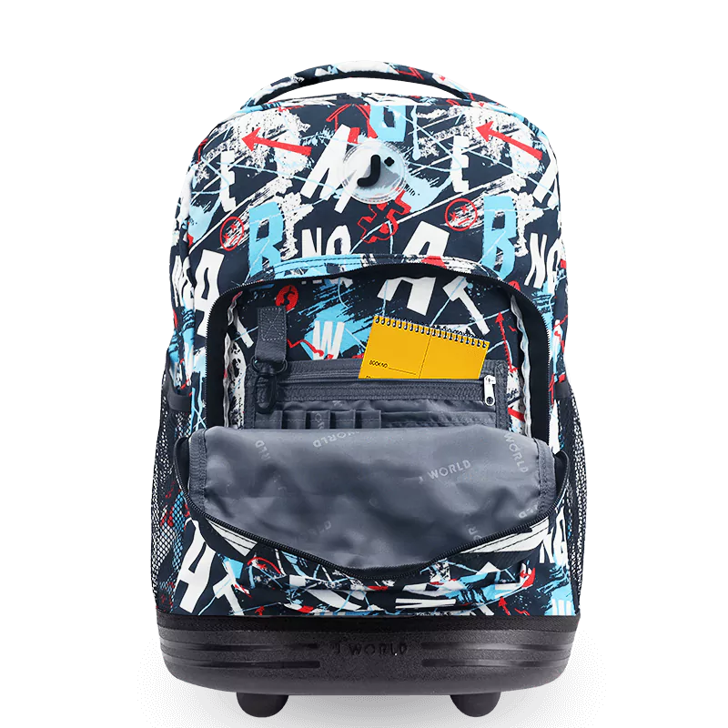 Sunrise Rolling Backpack (18 Inch) in Graffiti - JWorldstore