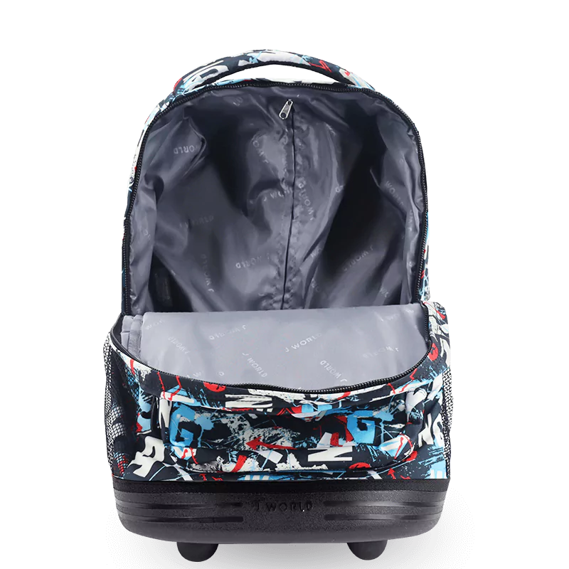 Sunrise Rolling Backpack (18 Inch) in Graffiti - JWorldstore