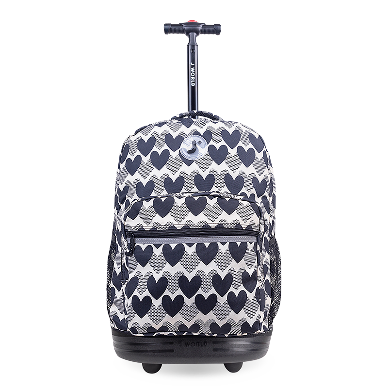 Sunrise Rolling Backpacks for Girls | Heart Dot | J World – JWorldstore