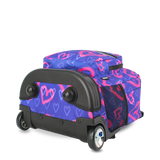 Sunrise Rolling Backpack (18 Inch) in Heart Spray