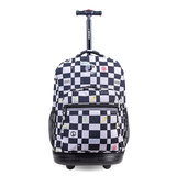 Sunrise Rolling Backpack (18 Inch) in Icon Checkers - JWorldstore