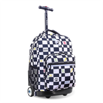 Sunrise Rolling Backpack (18 Inch) in Icon Checkers - JWorldstore