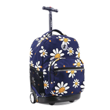 Sunrise Rolling Backpack (18 Inch) in Joy Daisy - JWorldstore