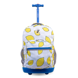 Sunrise Rolling Backpack (18 Inch) in Lemona - Final Sale - JWorldstore