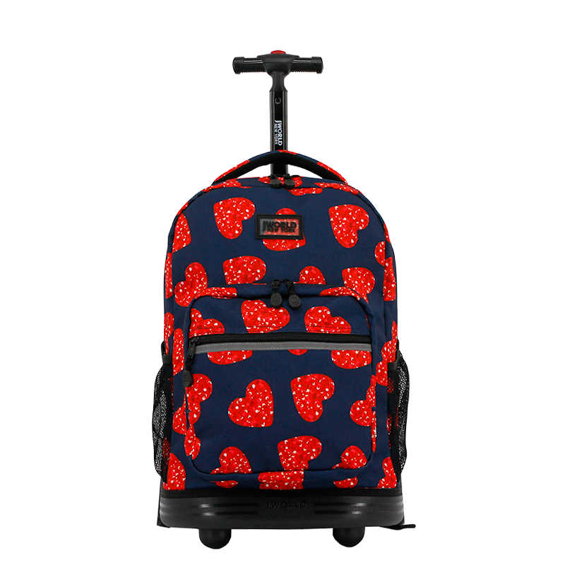 Sunrise Rolling Backpack (18 Inch) in Love Spangle - Final Sale - JWorldstore