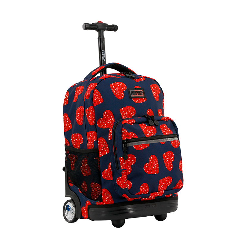 Sunrise Rolling Backpack (18 Inch) in Love Spangle - Final Sale - JWorldstore