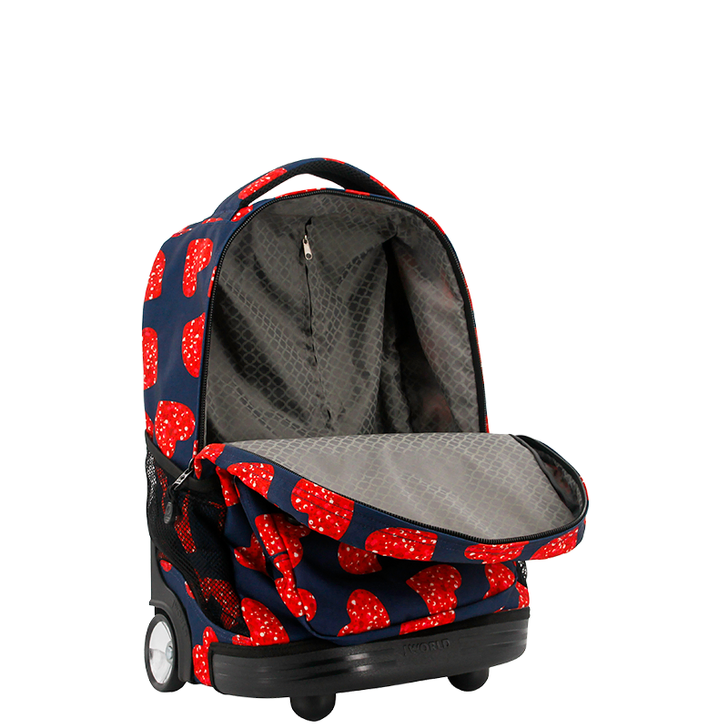 Sunrise Rolling Backpack (18 Inch) in Love Spangle - Final Sale - JWorldstore