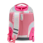 Sunrise Rolling Backpack (18 Inch) in Metallic Silver - JWorldstore