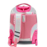 Sunrise Rolling Backpack (18 Inch) in Metallic Silver - JWorldstore