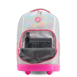 Sunrise Rolling Backpack (18 Inch) in Metallic Silver - JWorldstore