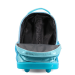 Sunrise Rolling Backpack (18 Inch) in Metallic Teal - JWorldstore