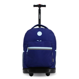 Sunrise Rolling Backpack (18 Inch) in Navy - JWorldstore