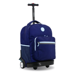 Sunrise Rolling Backpack (18 Inch) in Navy - JWorldstore