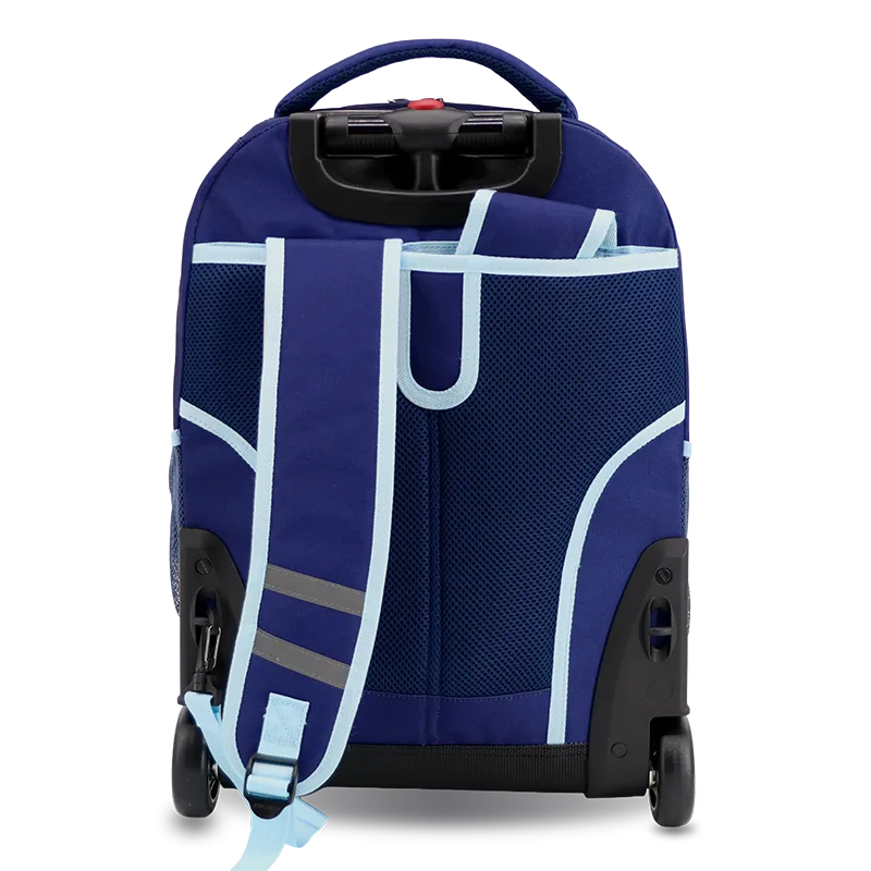 Sunrise Rolling Backpack (18 Inch) in Navy - JWorldstore