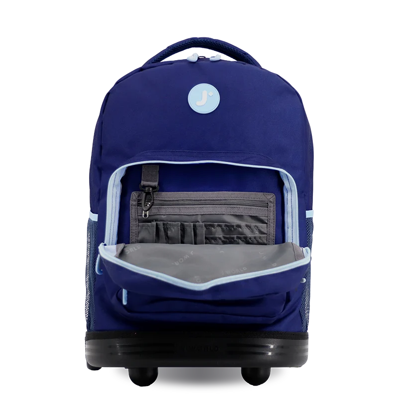 Sunrise Rolling Backpack (18 Inch) in Navy - JWorldstore