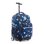 Sunrise Rolling Backpack (18 Inch) in Night Bloom - JWorldstore