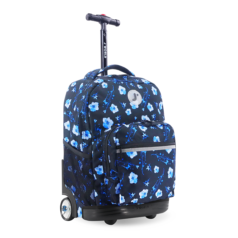 Sunrise Rolling Backpack (18 Inch) in Night Bloom - JWorldstore