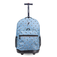 Sunrise Rolling Backpack (18 Inch) in Panda - JWorldstore