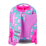 Sunrise Rolling Backpack (18 Inch) in Puffy Flower