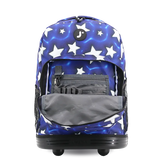 Sunrise Rolling Backpack (18 Inch) in Puffy Stars