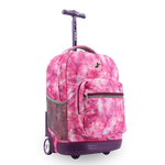 Sunrise Rolling Backpack (18 Inch) in Purple Galaxy - JWorldstore