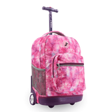 Sunrise Rolling Backpack (18 Inch) in Purple Galaxy - JWorldstore