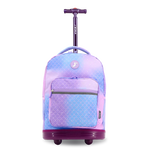 Sunrise Rolling Backpack (18 Inch) in Purple Mermaid - JWorldstore