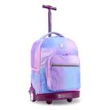 Sunrise Rolling Backpack (18 Inch) in Purple Mermaid - JWorldstore