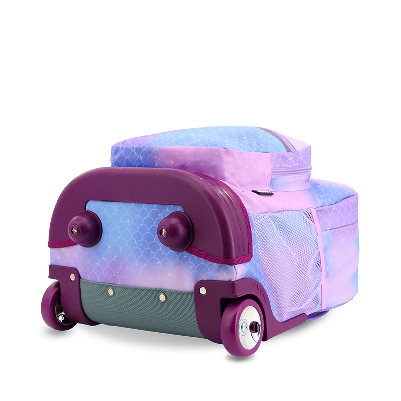 Sunrise Rolling Backpack (18 Inch) in Purple Mermaid - JWorldstore