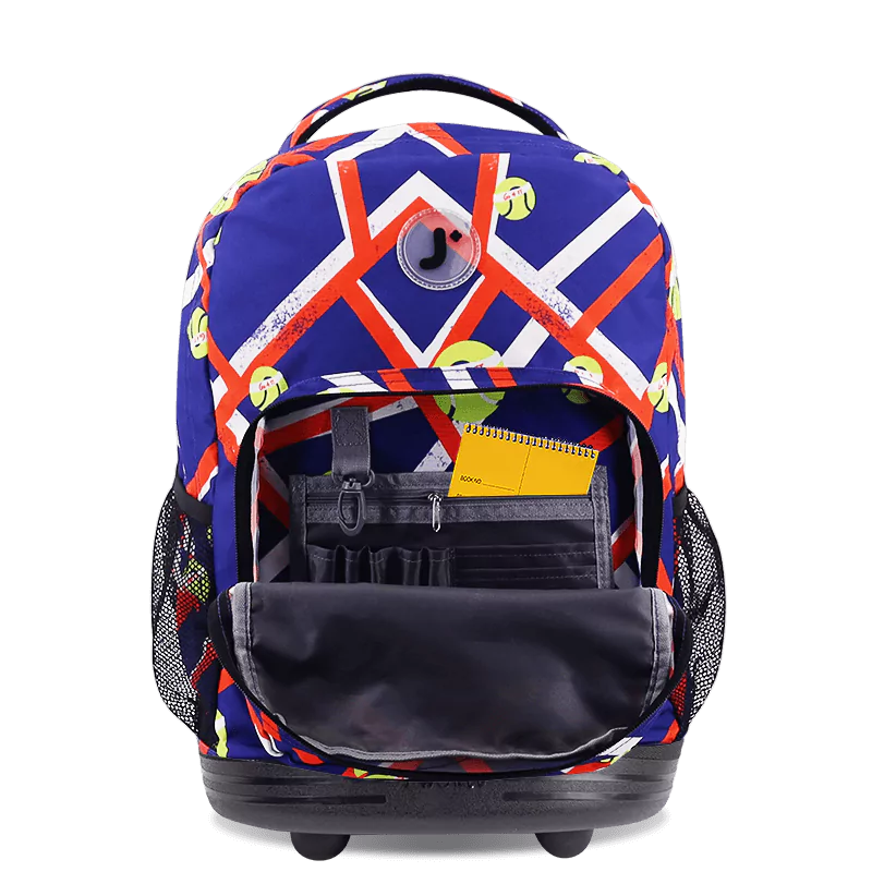 Sunrise Rolling Backpack (18 Inch) in Tennisy - JWorldstore