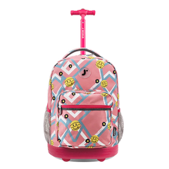 Sunrise Rolling Backpack (18 Inch) in Basketbally - JWorldstore