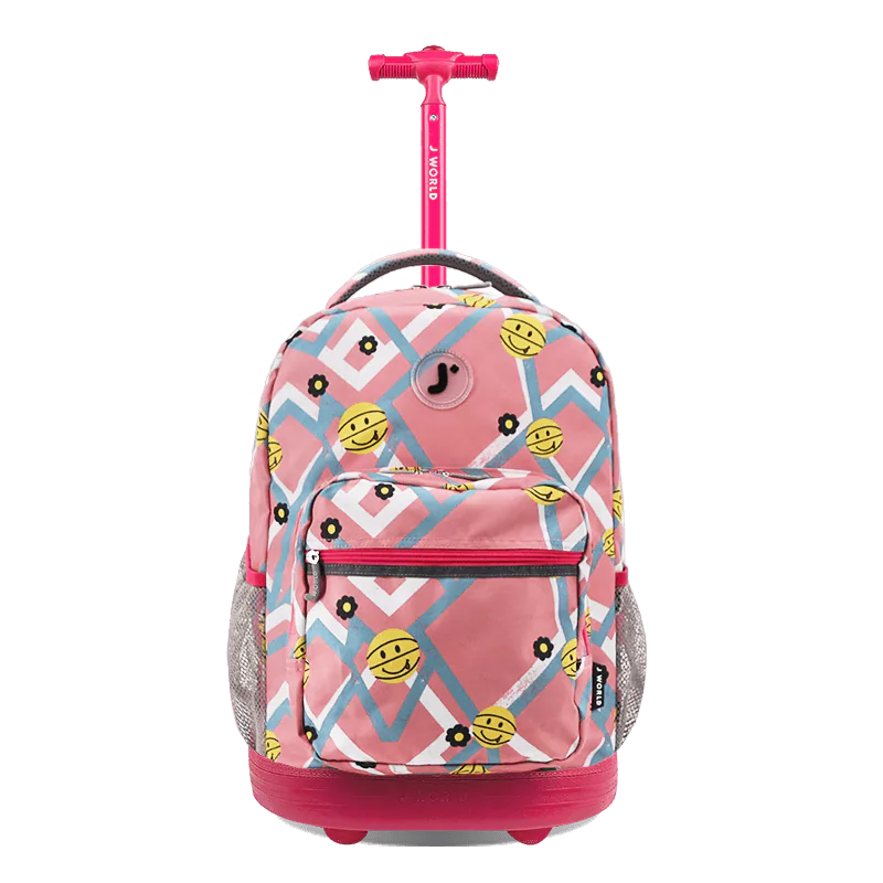 Sunrise Rolling Backpack (18 Inch) in Basketbally - JWorldstore
