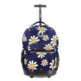 Sunrise Rolling Backpack (18 Inch) in Joy Daisy - JWorldstore