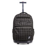 Sundance Laptop Rolling Backpack (20 Inch) in Argyle Black - JWorldstore