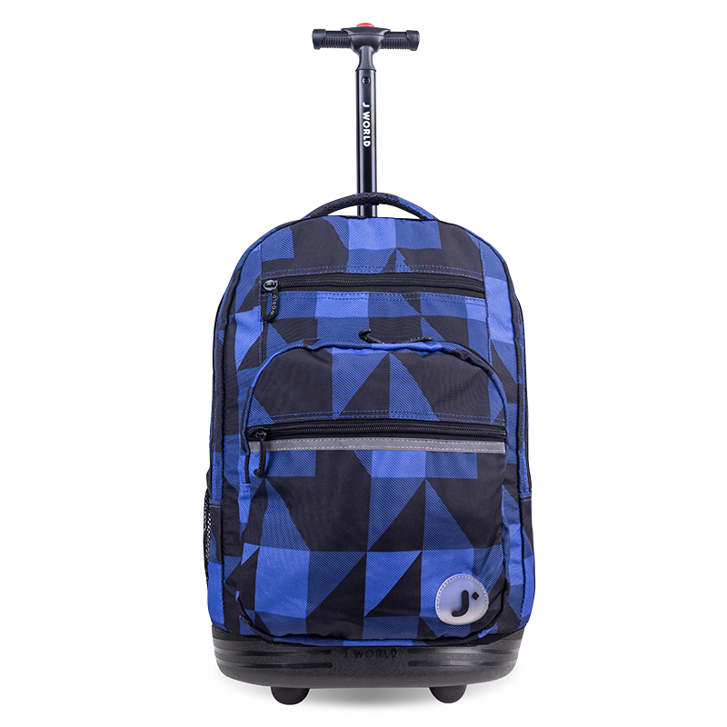 Sundance Laptop Rolling Backpack (20 Inch) in Block Navy - JWorldstore