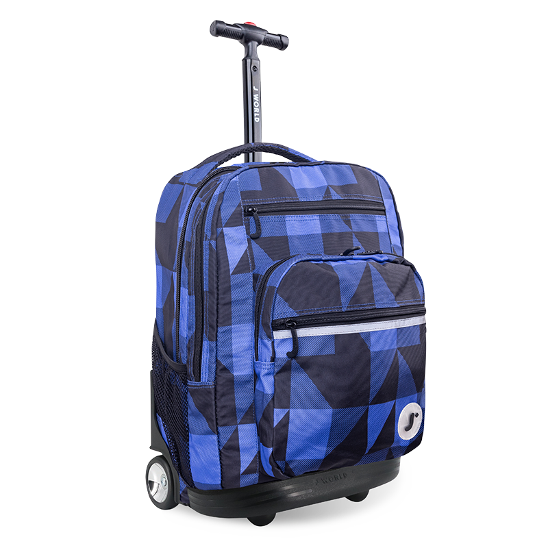 Sundance Laptop Rolling Backpack (20 Inch) in Block Navy - JWorldstore
