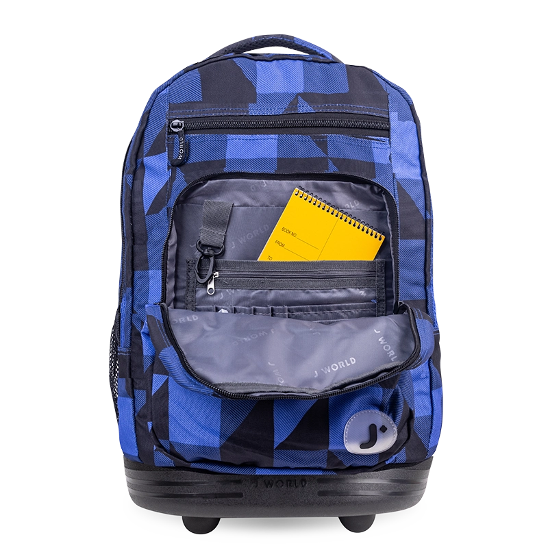 Sundance Laptop Rolling Backpack (20 Inch) in Block Navy - JWorldstore