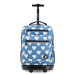 Sundance Laptop Rolling Backpack (20 Inch) in Denim Heart - JWorldstore