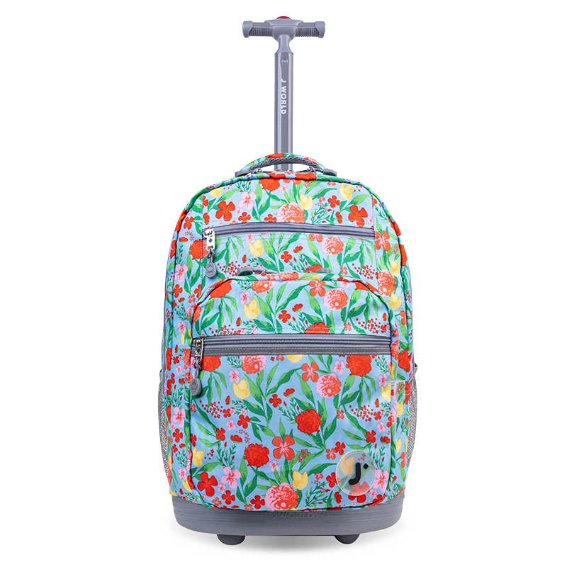 J World New York Sundance Laptop Rolling Backpack - Flora J World New York Sundance Laptop Rolling Backpack - Flora