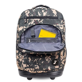Sundance Laptop Rolling Backpack (20 Inch) in Green Camo