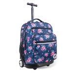 Sundance Laptop Rolling Backpack (20 Inch) in Navy Rose - JWorldstore