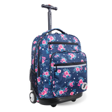 Sundance Laptop Rolling Backpack (20 Inch) in Navy Rose - JWorldstore