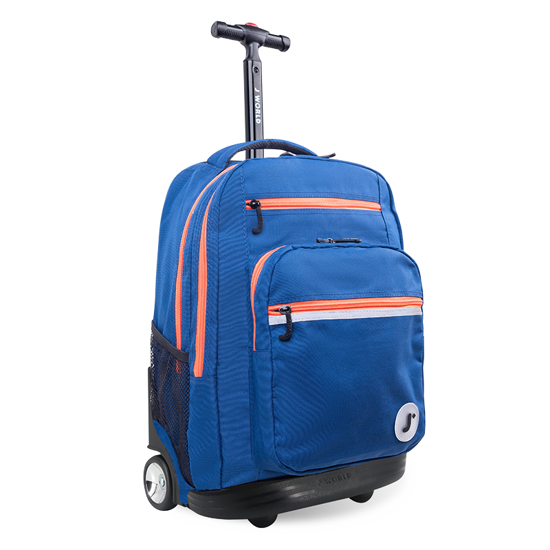 Sundance Laptop Rolling Backpack (20 Inch) in Navy - JWorldstore