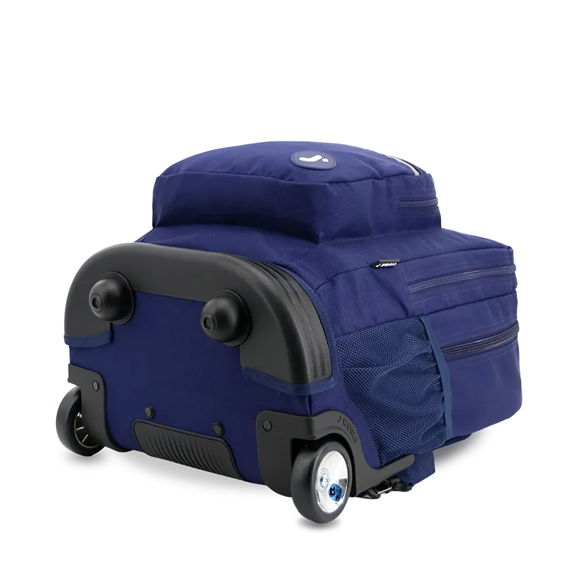 Sundance Laptop Rolling Backpack (20 Inch) in Navy - JWorldstore