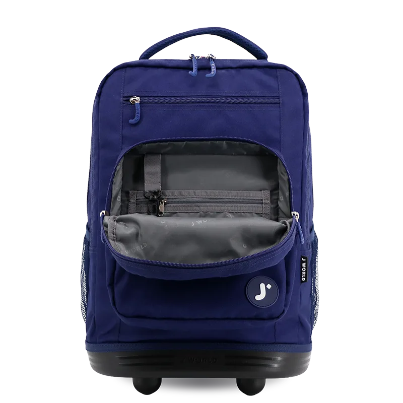 Sundance Laptop Rolling Backpack (20 Inch) in Navy - JWorldstore